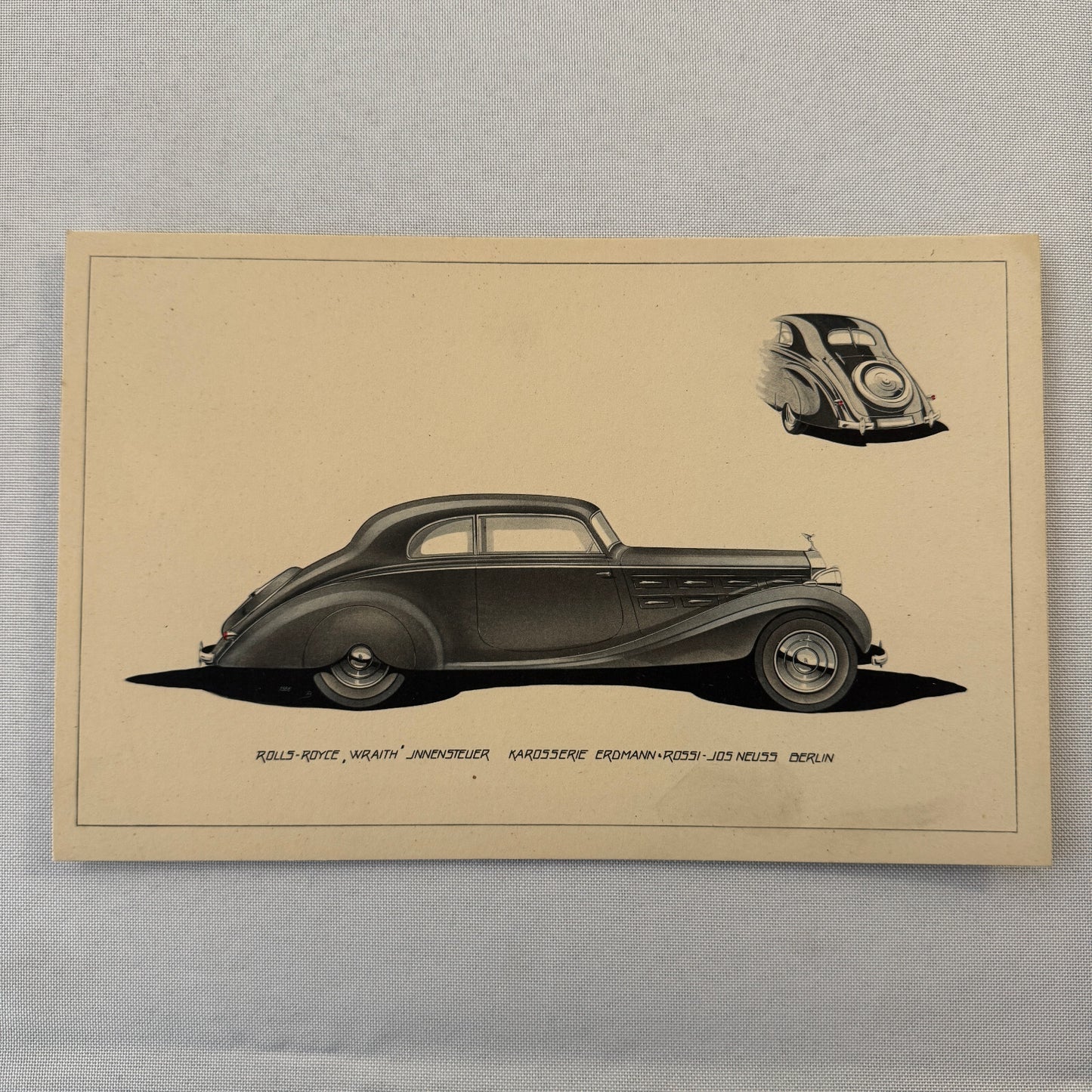 Erdmann & Rossi Coachbuilder Carrosserie Rolls Royce Design Print