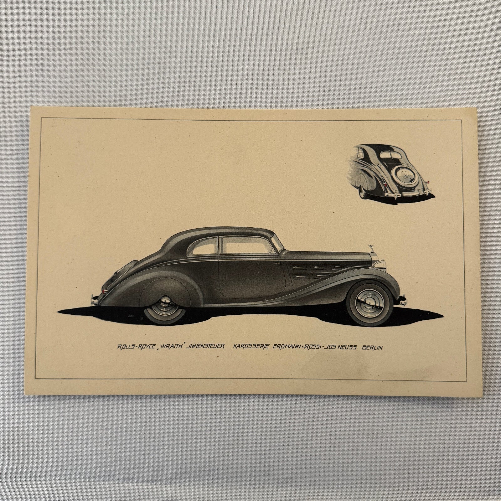 Erdmann & Rossi Coachbuilder Carrosserie Rolls Royce Design Print