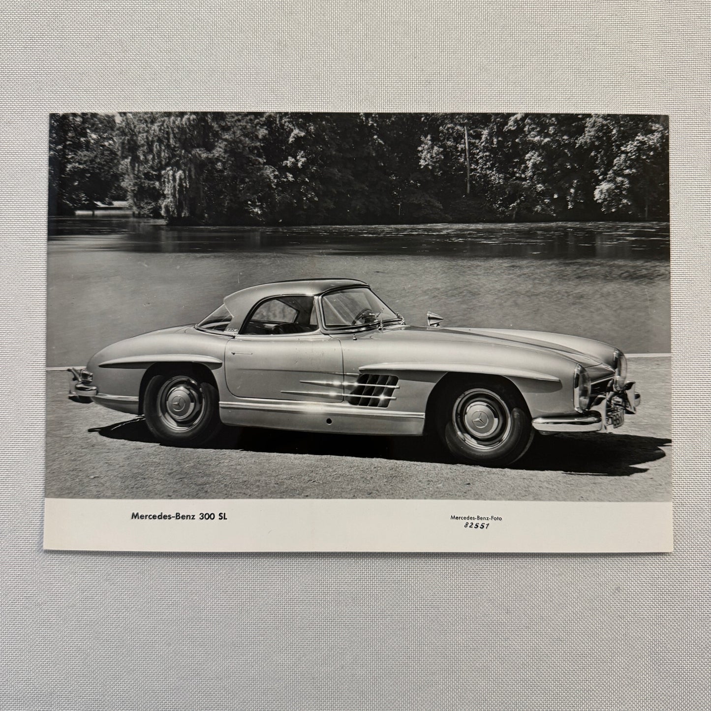 Mercedes Benz 300 SL Car Factory Photo Photograph Print Vintage