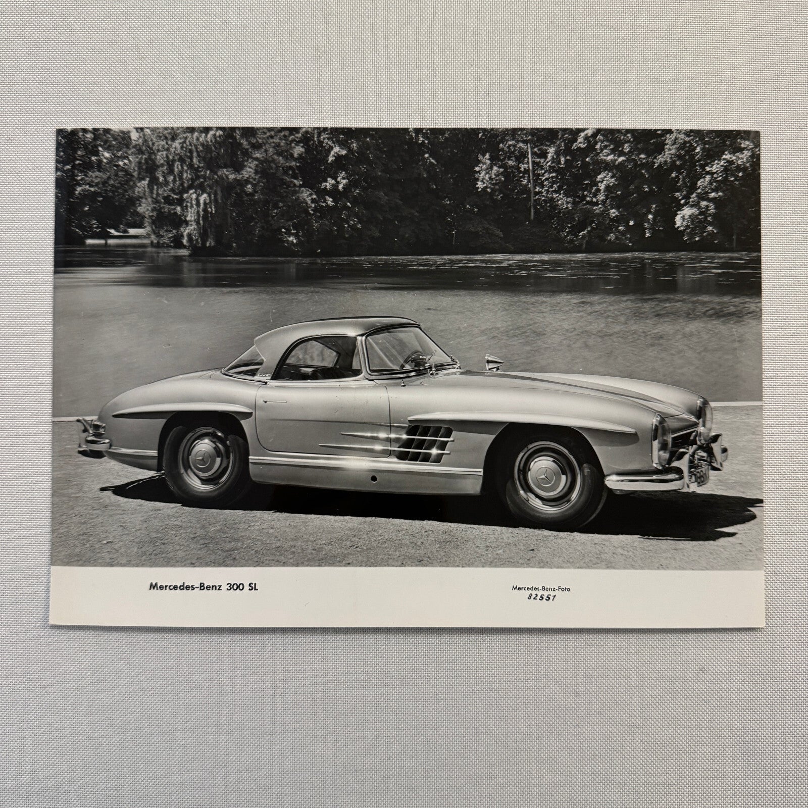 Mercedes Benz 300 SL Car Factory Photo Photograph Print Vintage