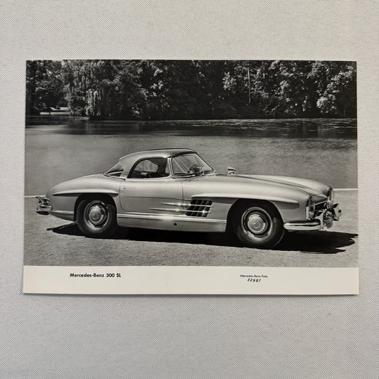 Mercedes Benz 300 SL Car Factory Photo Photograph Print Vintage
