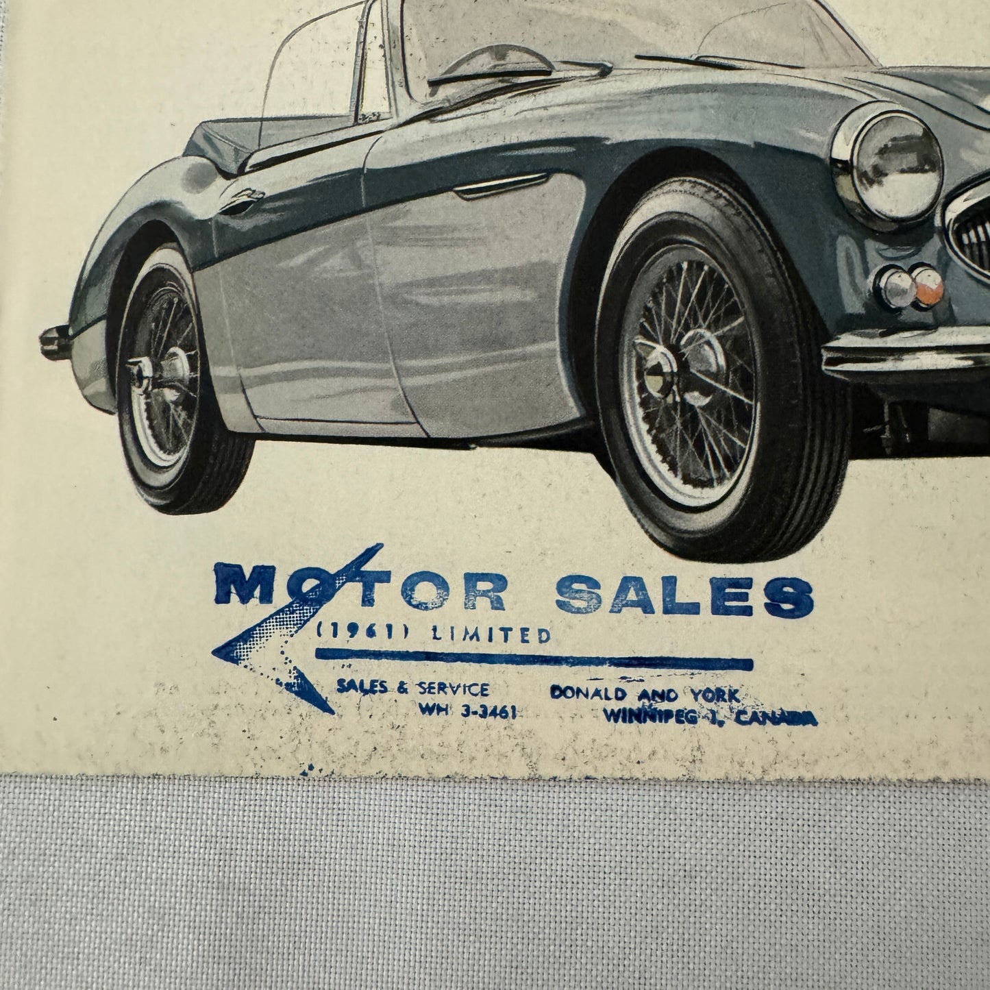 Austin Healey 3000 MK III Sports Convertible Car Sales Brochure Catalog