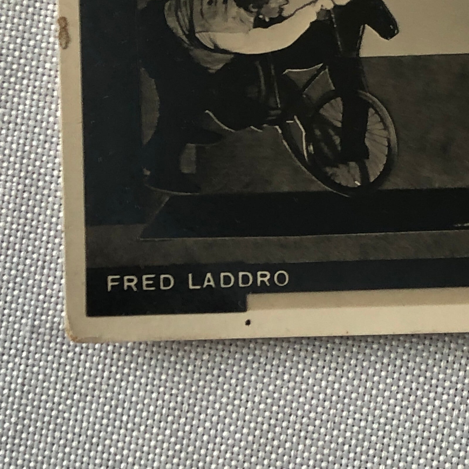 Circus Bicycle Unicycle Act Performer Postcard Post Card Fred Laddro Vintage