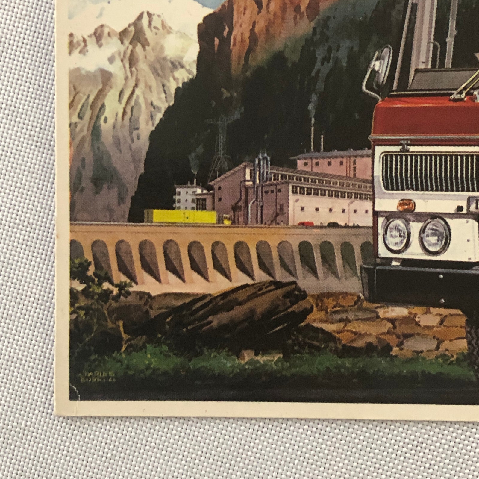 Vintage DAF Truck Postcard Post Card Advertising