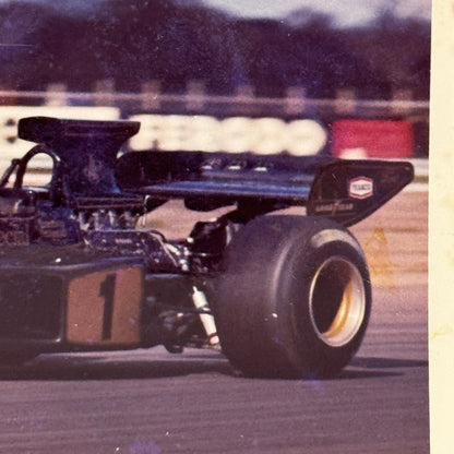 Vintage Emerson Fittipaldi Racing Driver Photo Photograph Lotus Car F1