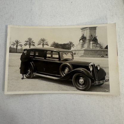 Vintage Car Automobile with Woman Photo Photograph RPPC Postcard ?
