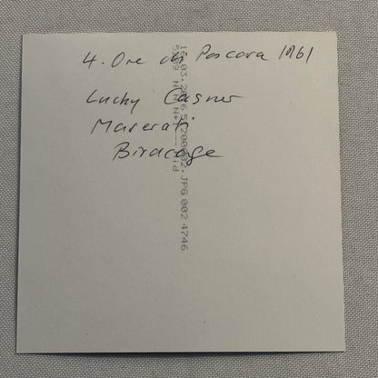 Maserati Birdcage Racing Photo Photograph Lucky Lloyd Casner 1961 Modern Print