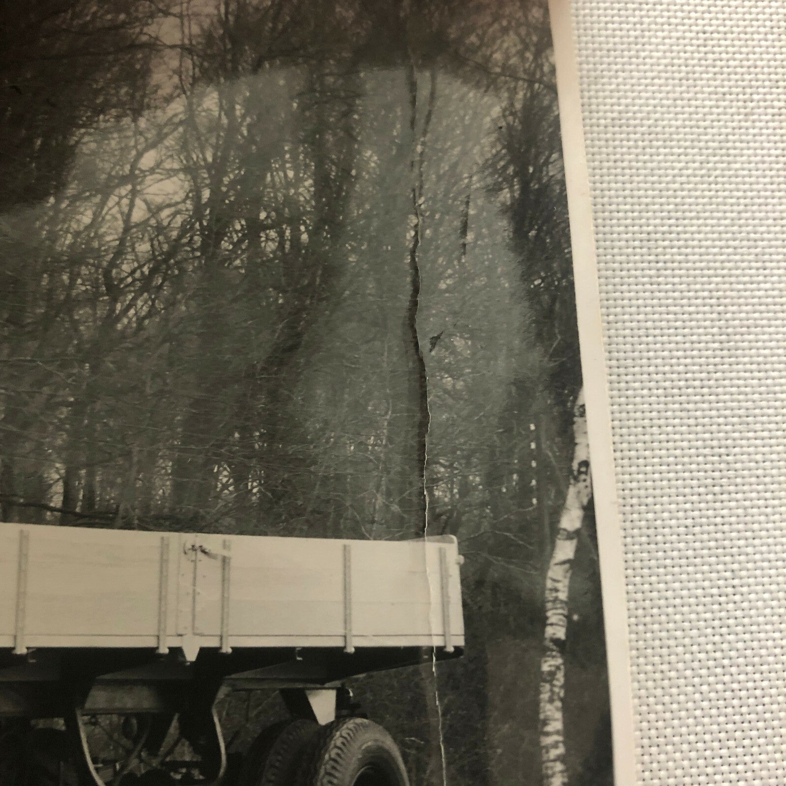 Vintage Photo Photograph of a Truck and Trailer - Denmark ? 