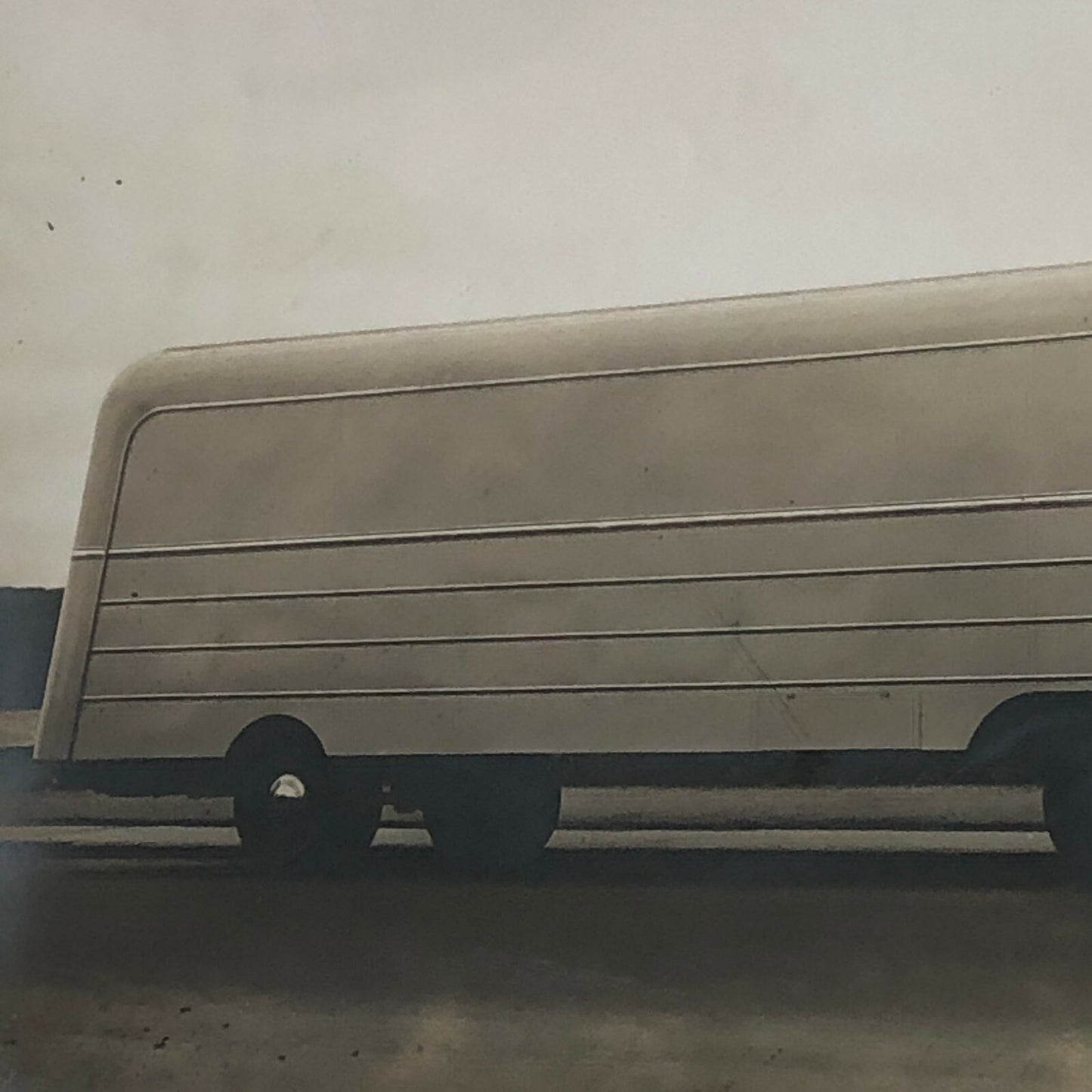 Vintage Photo Photograph of a Ford Truck and Trailer - Denmark ? 