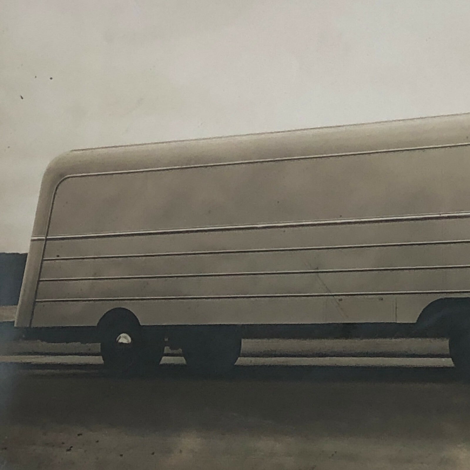 Vintage Photo Photograph of a Ford Truck and Trailer - Denmark ? 
