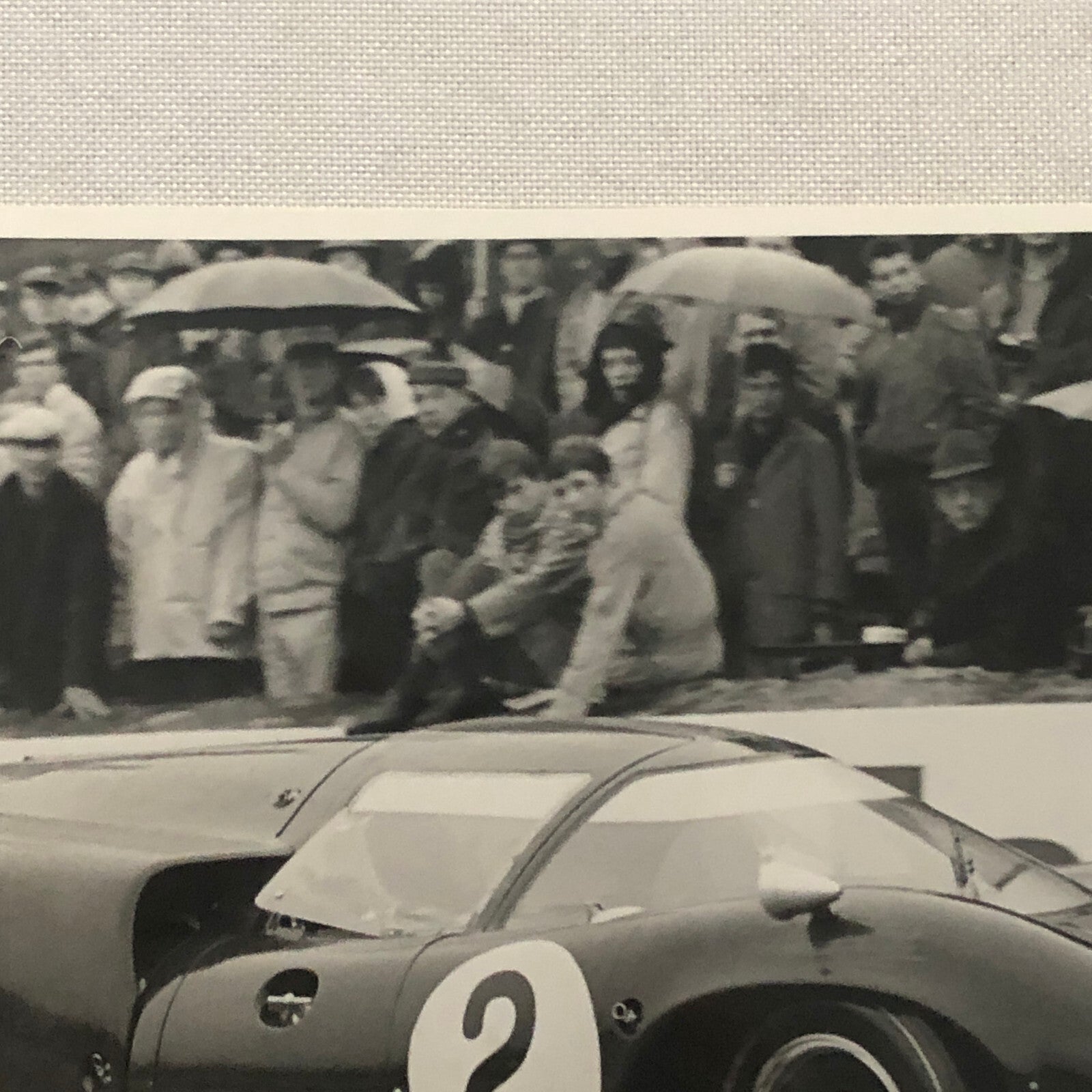 Vintage Racing Car Photo Photograph Print Car Number 2