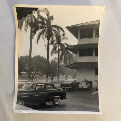 Vintage Photo Photograph Print Cars in the Rain - Tag PSAS23