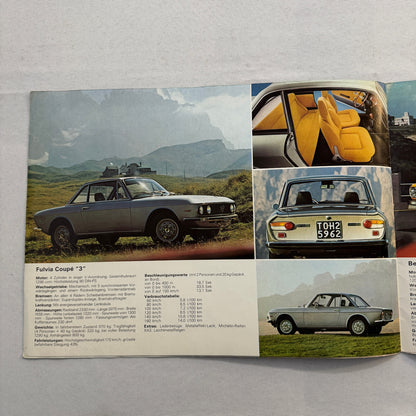 Vintage Lancia Car Sales Brochure Catalog Stratos Beta Spider Fulvia Coupe +