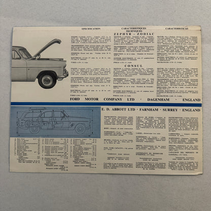 Ford Consul Zephyr Zodiac Farnham Estate Car Wagon Conversion Brochure Catalog