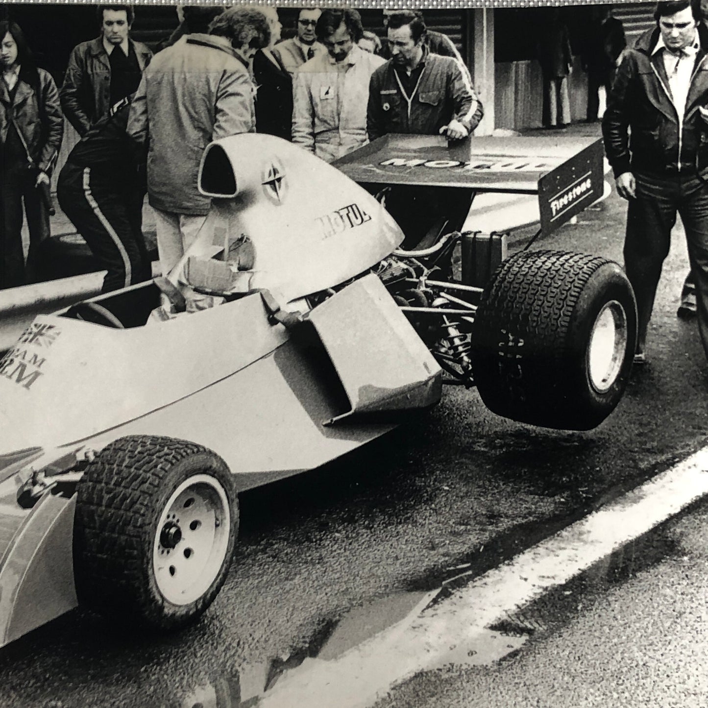 Vintage Racing Photo Photograph BRM Race Car