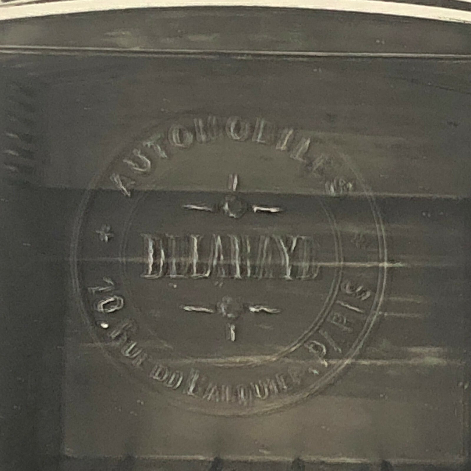 Antique Delahaye Truck Van Photo Photograph with Company Embossed Stamp Vintage 