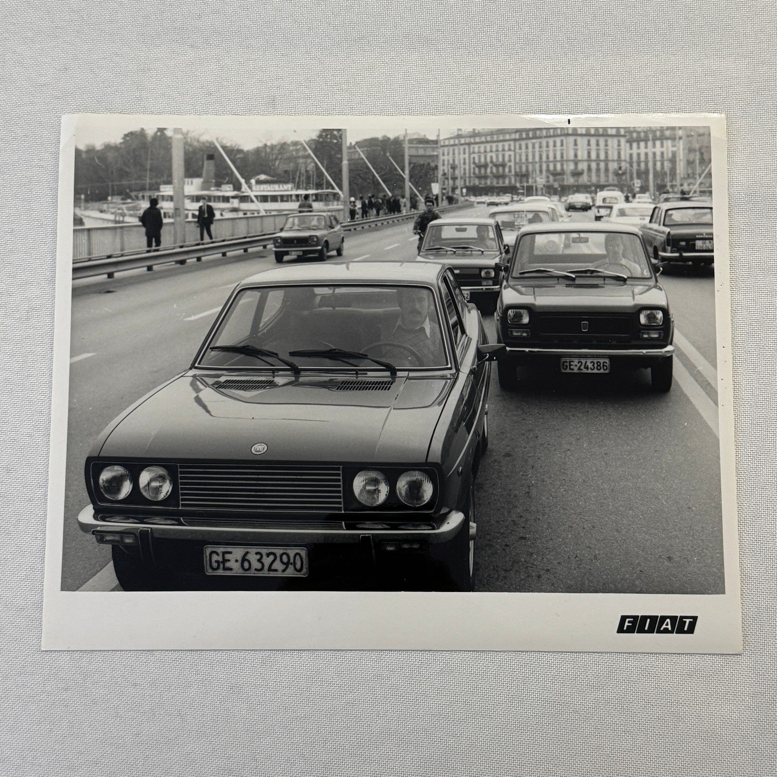 Fiat Car Factory Press Photo Photograph Print Vintage