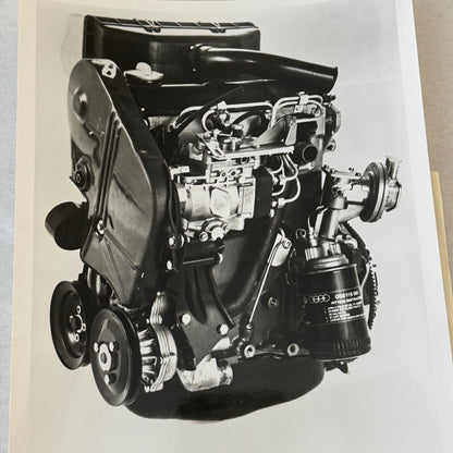 Vintage 1977 Volkswagen VW Rabbit Diesel Engine Factory Press Photo Photograph