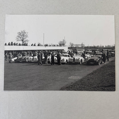 1952 Swiss Car Racing Club at Monza Photo Photograph Jaguar Porsche Modern Print