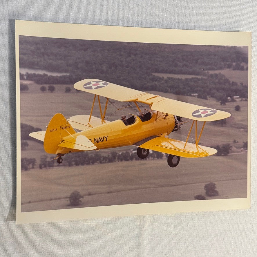 Vintage US Navy Aircraft Airshow Photo Large Format Aviation Photograph Military