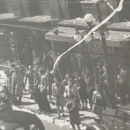 Vintage VE Day Celebration New York Times Square Photo Photograph Modern Print