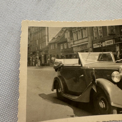 Vintage Snapshot Photo Photograph Lot Woman with Beautiful Car Automobile German