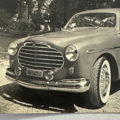 Woman with Beautiful Car Automobile Photo Photograph Italian Fiat 1100 Vignale