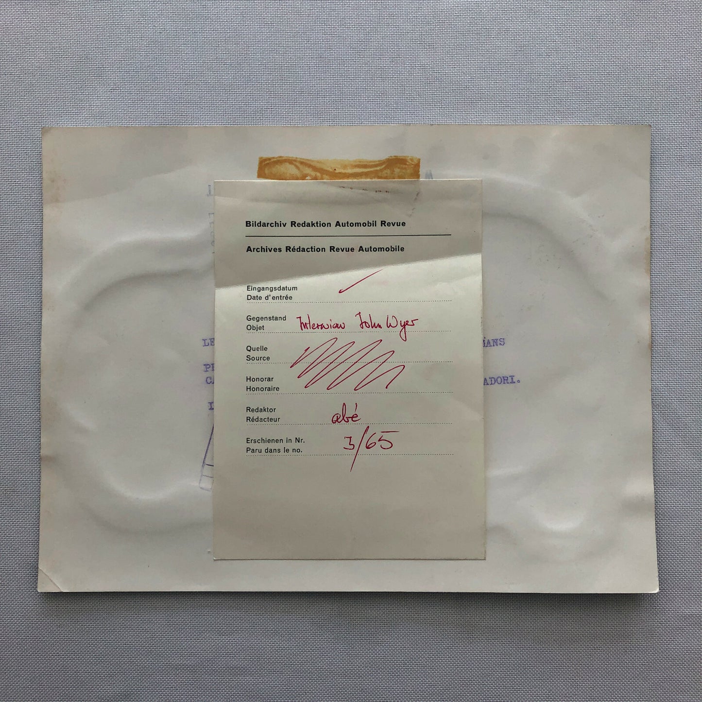 Vintage 1964 Ford GT40 LeMans Racing Press Photo Photograph Publifoto