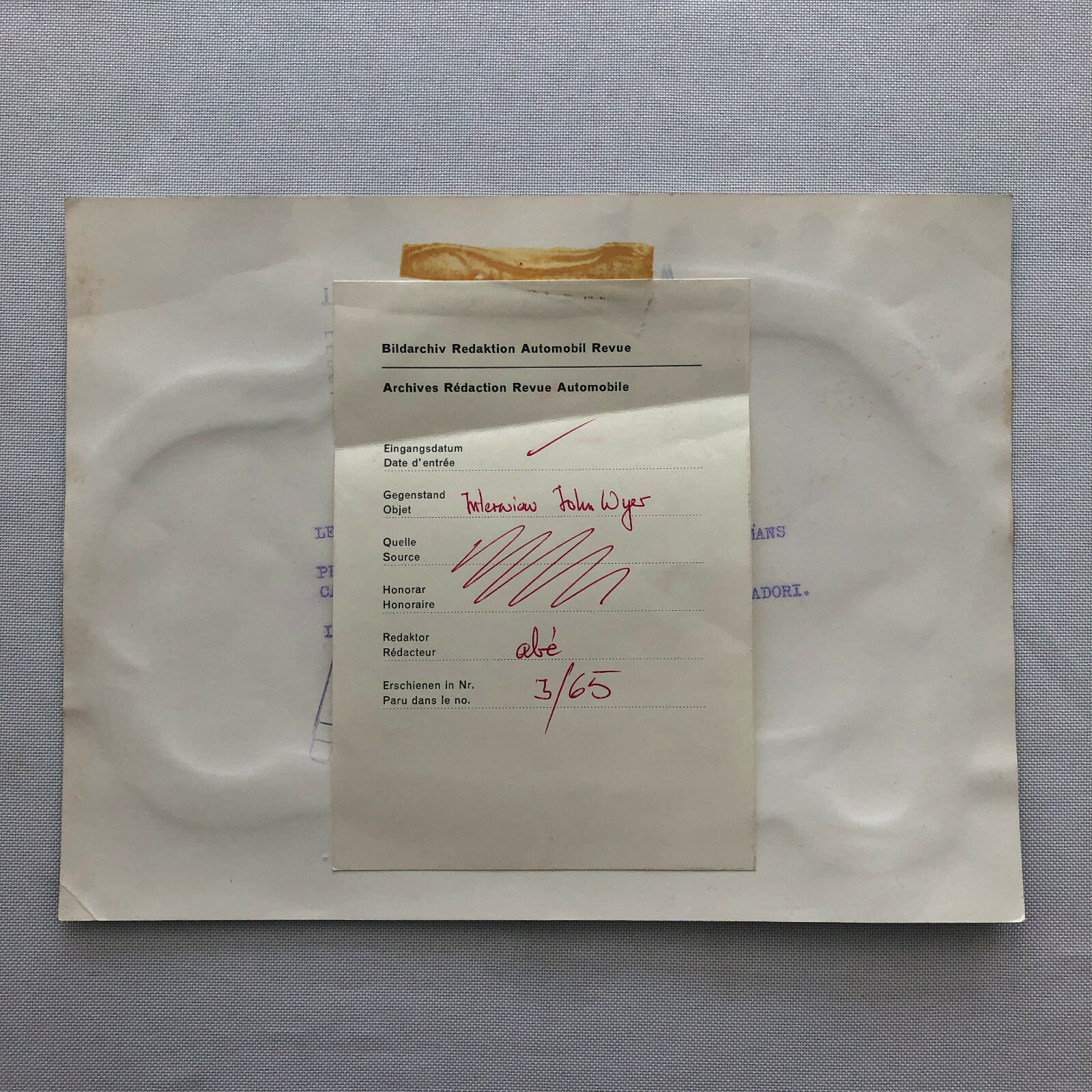 Vintage 1964 Ford GT40 LeMans Racing Press Photo Photograph Publifoto