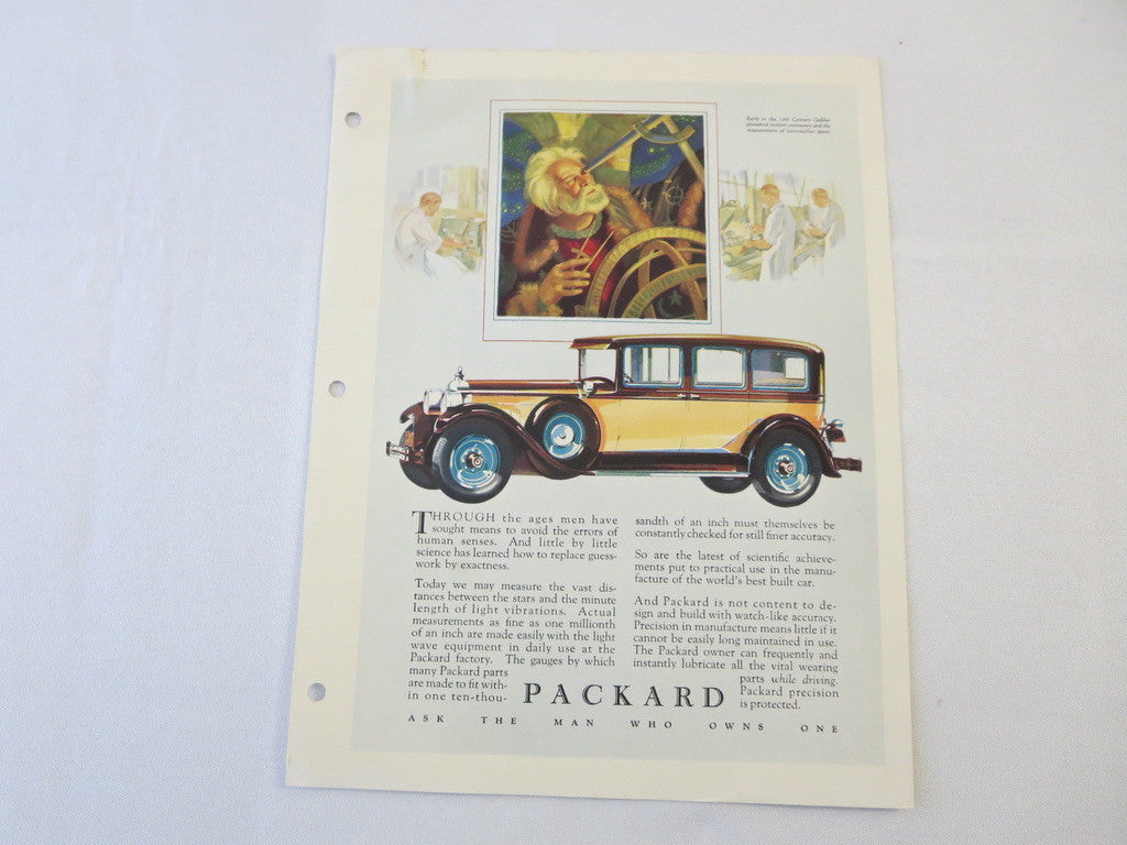 1927 1928 ? Packard Original Dealer Only Ad Proof Sedan - Vintage Advertising