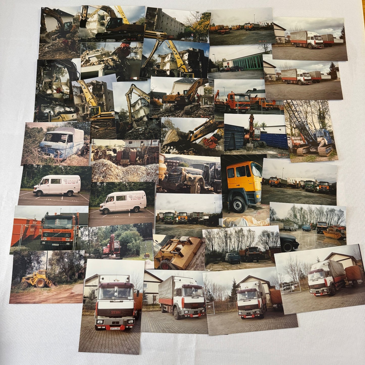 HUGE Vintage Truck and Construction Equipment Photo Lot 1980s Germany 300 Images