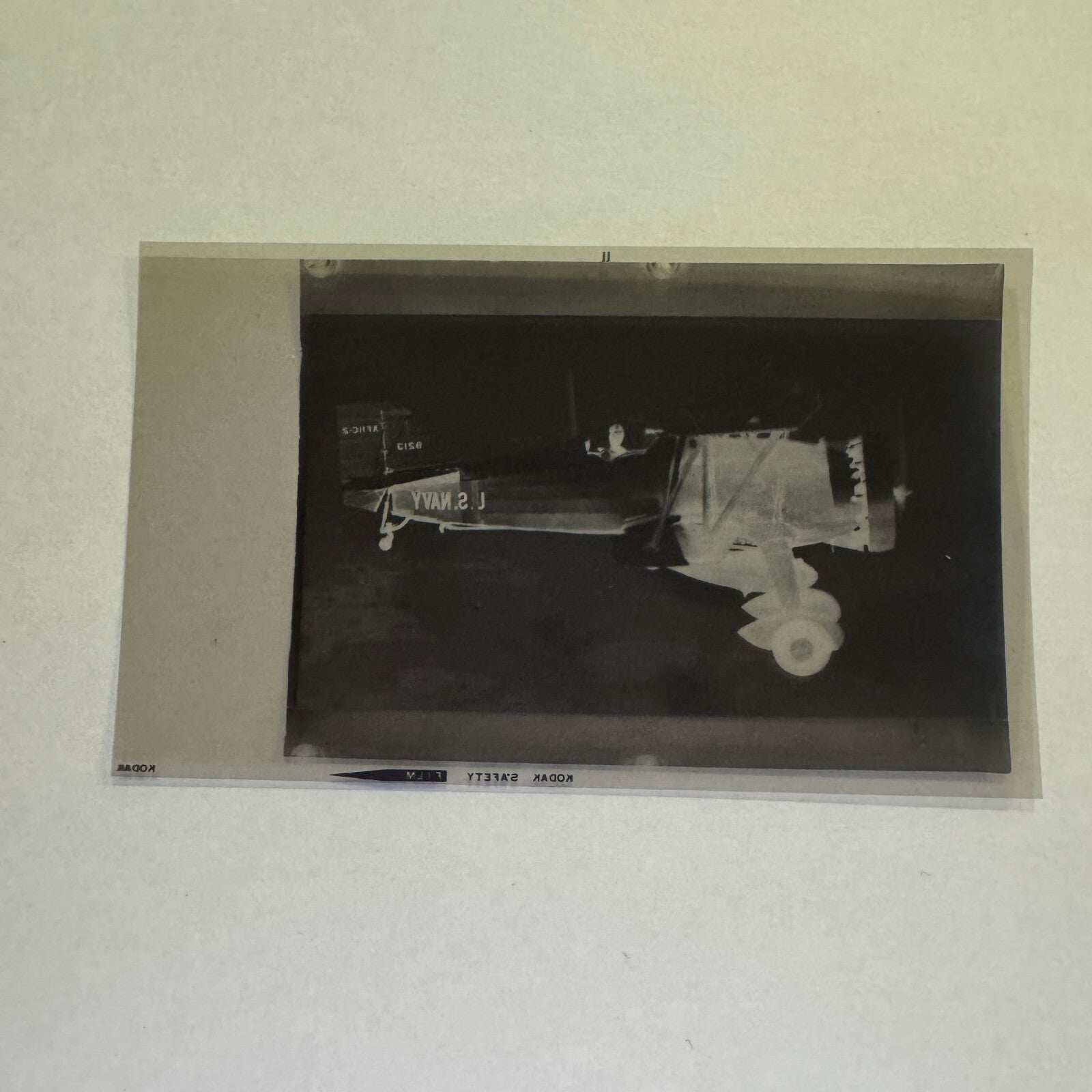 Vintage Photo Negative Curtiss XF11C-2 Airplane Plane Curtiss XF11C 2 XF11C2