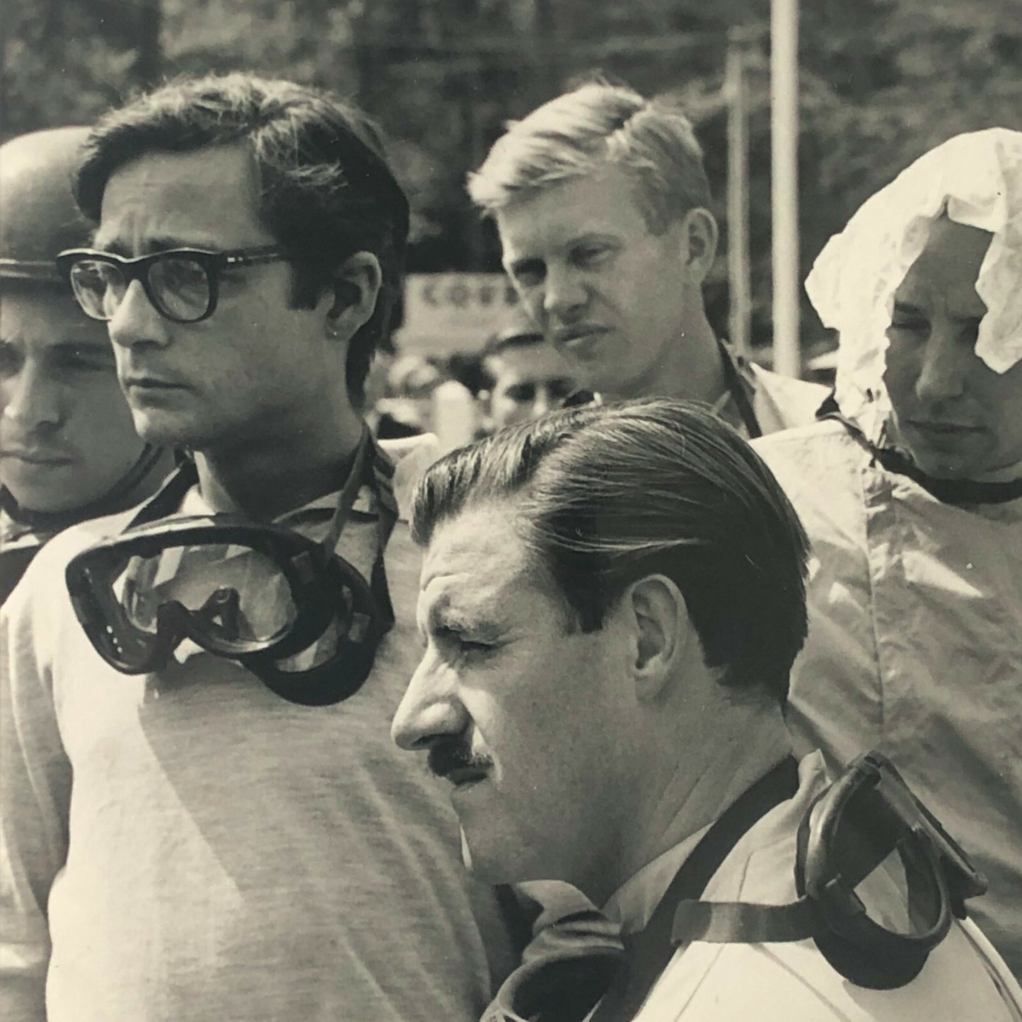 Vintage 1962 Racing Driver Photo Photograph Image - Graham Hill Bernard Cahier +
