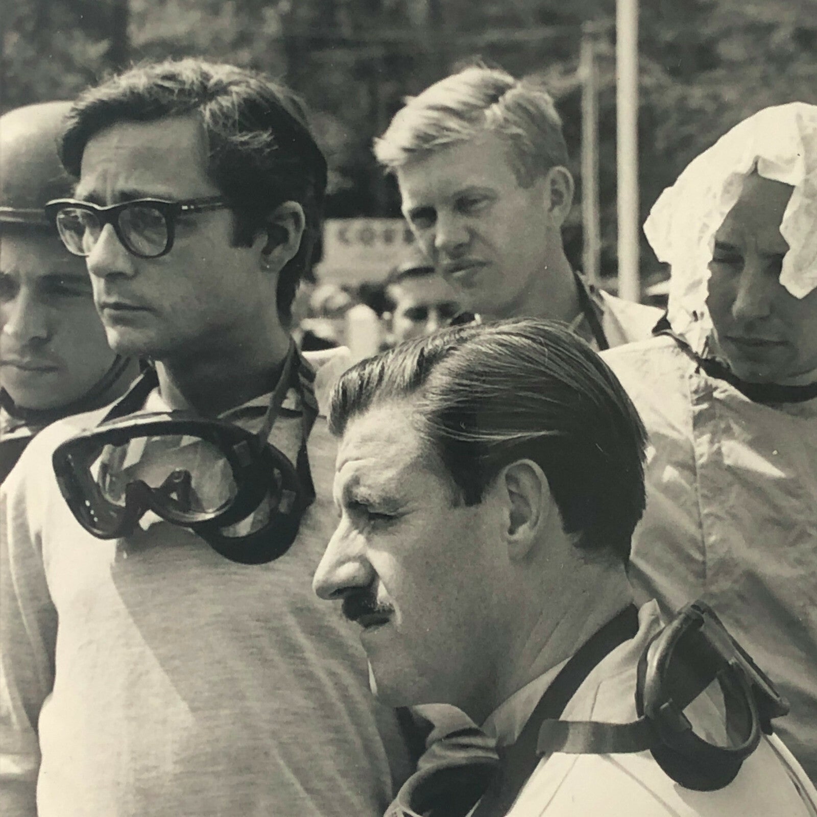 Vintage 1962 Racing Driver Photo Photograph Image - Graham Hill Bernard Cahier +