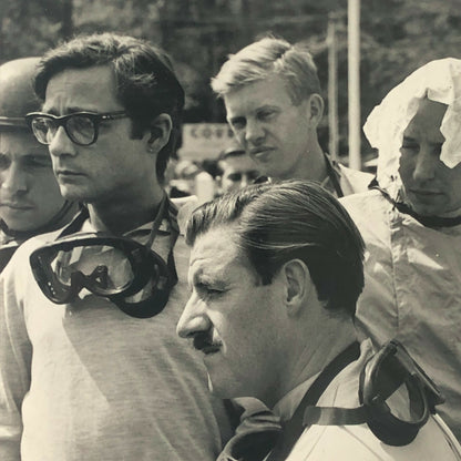 Vintage 1962 Racing Driver Photo Photograph Image - Graham Hill Bernard Cahier +