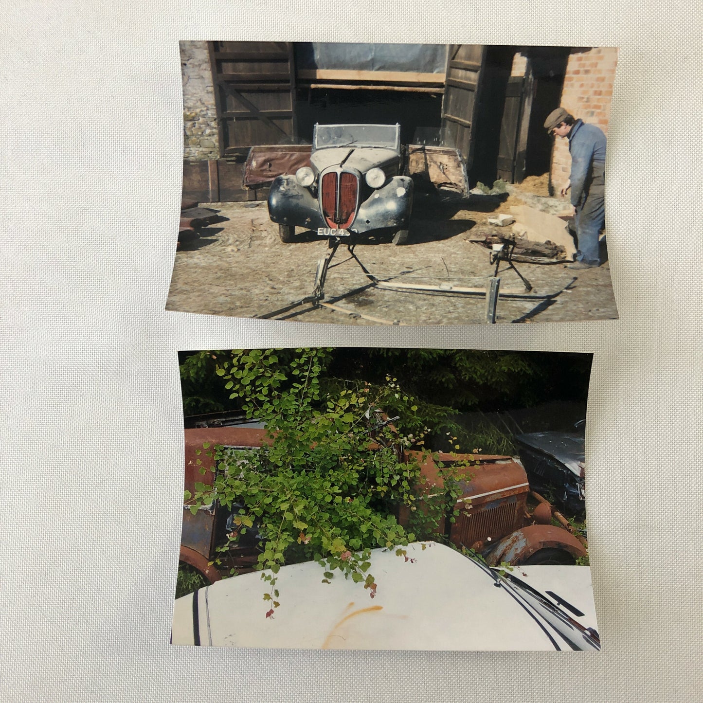 Vintage Delahaye Car Barn Find Junk Yard Part Photo Photograph Lot of 12