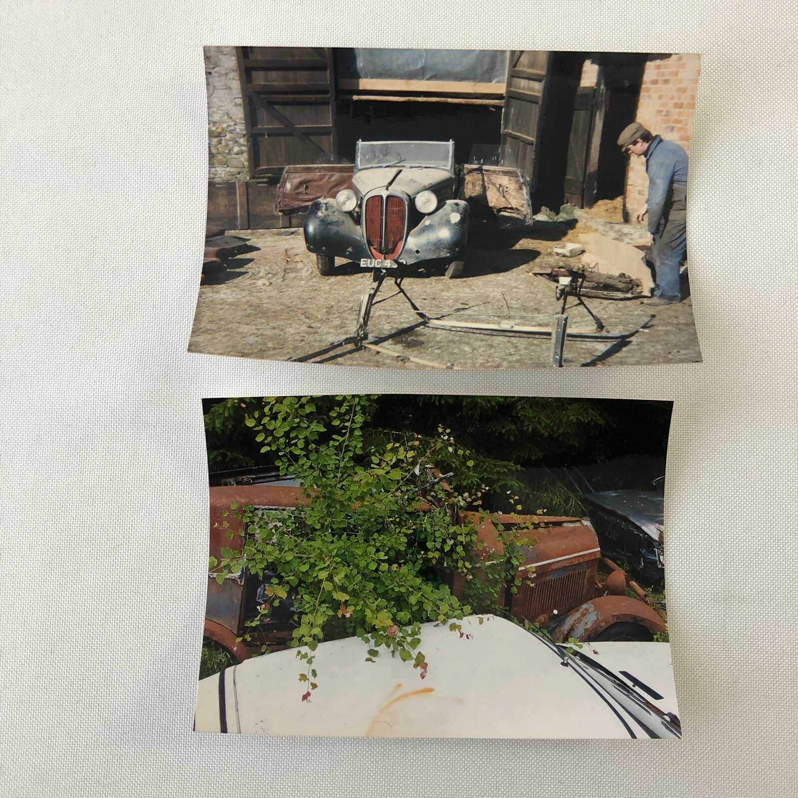 Vintage Delahaye Car Barn Find Junk Yard Part Photo Photograph Lot of 12