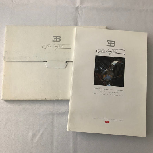 1990 Bugatti Car Book Magazine Journal German Text Vintage Cars +
