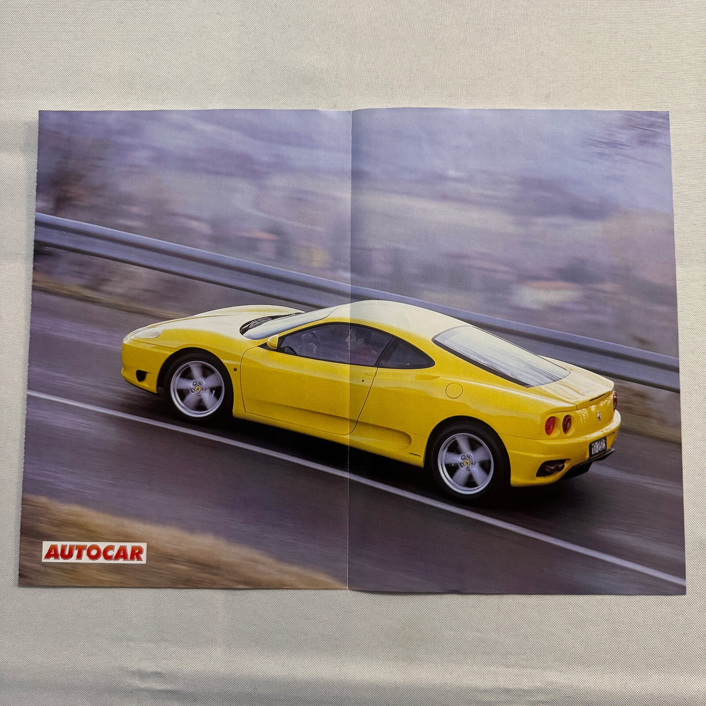 Ferrari 360 Modena Magazine Insert Poster Cutaway Illustration
