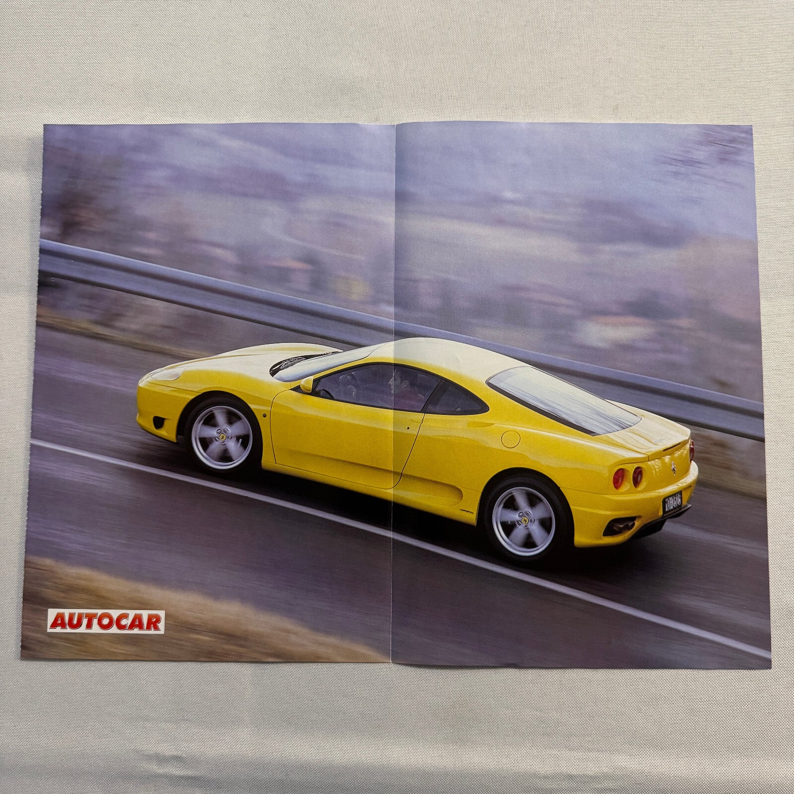 Ferrari 360 Modena Magazine Insert Poster Cutaway Illustration