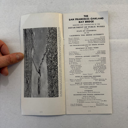 Vintage San Francisco Oakland Bay Bridge Construction Engineering Brochure
