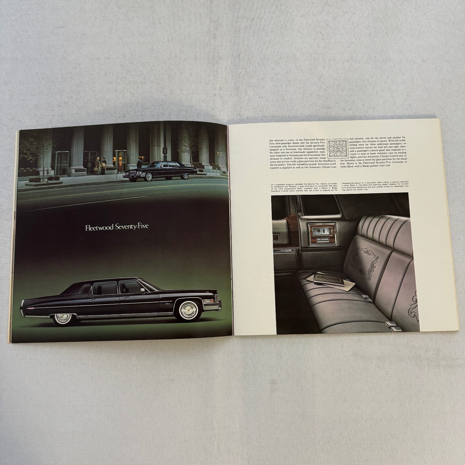 1973 Cadillac Sales Brochure Catalog Fleetwood Brougham Eldorado Coupe DeVille +