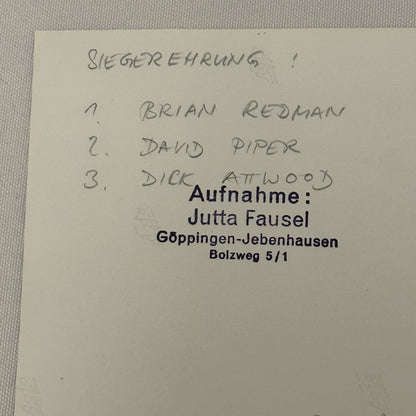 Vintage Racing Photo Brian Redman David Piper Dick Attwood 1968 Photograph