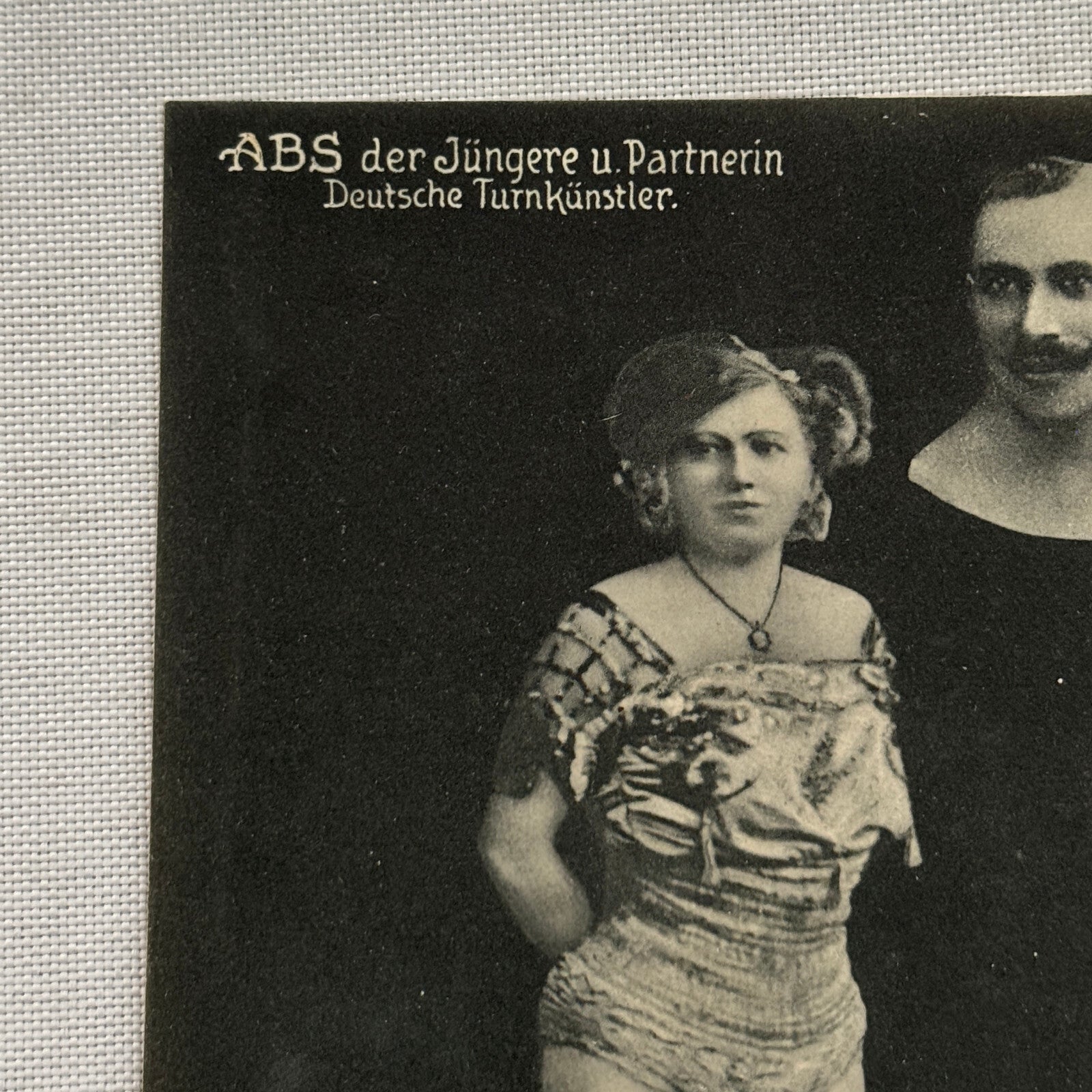 Vintage Circus Performer Advertising Card Image German European