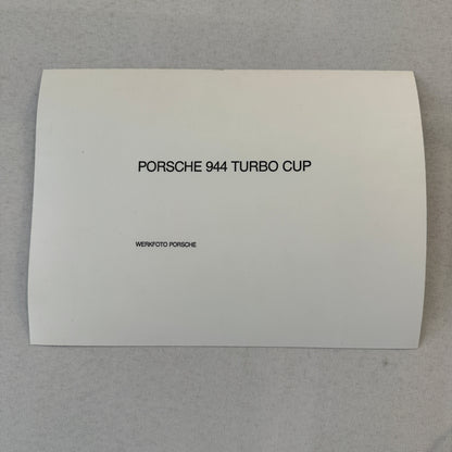 Porsche 944 Turbo Cup Racing Factory Press Photo Photograph Vintage German