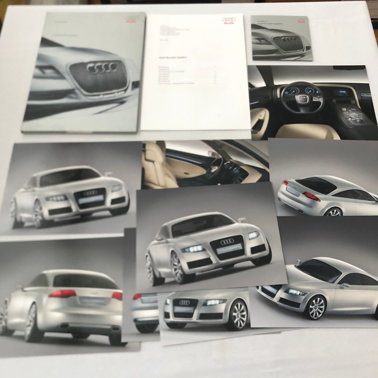 2003 Audi Nuvolari Quattro Concept Car Prototype Press Kit Brochure GERMAN