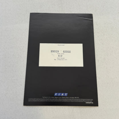 Fiat X1/9VS Car Sales Brochure Catalog Advertising Vintage Fiat X/19 VS X19 UK
