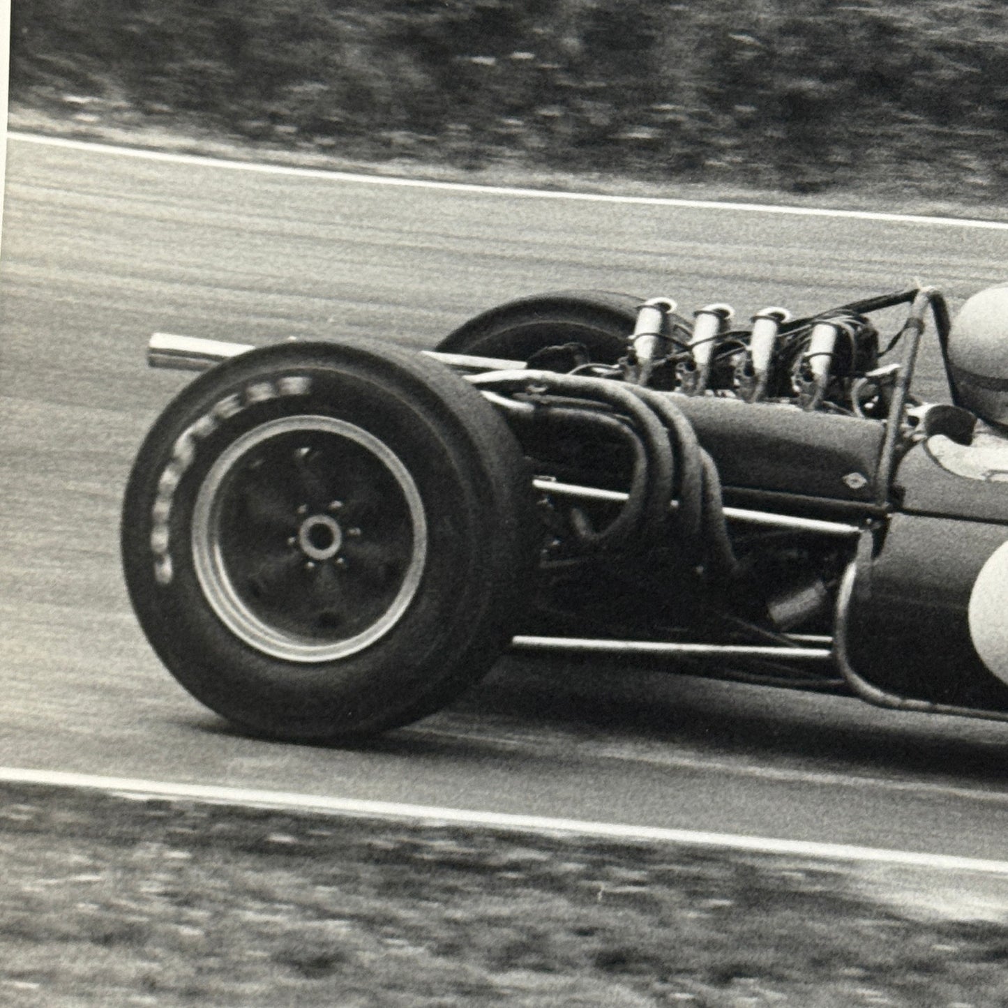 Vintage Racing Photo Photograph Denny Hulme Brands Hatch Grand Prix 1966 Brabham