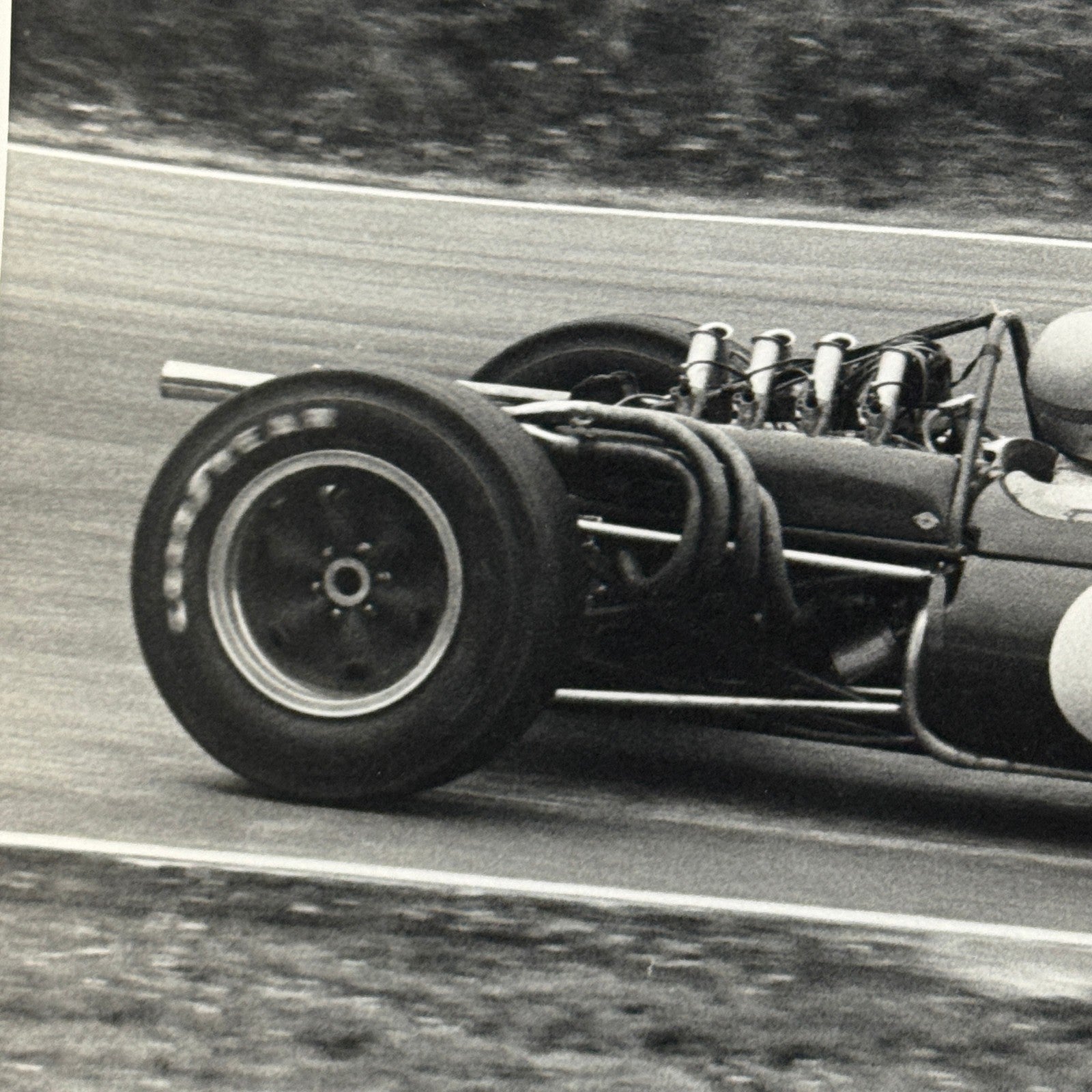 Vintage Racing Photo Photograph Denny Hulme Brands Hatch Grand Prix 1966 Brabham