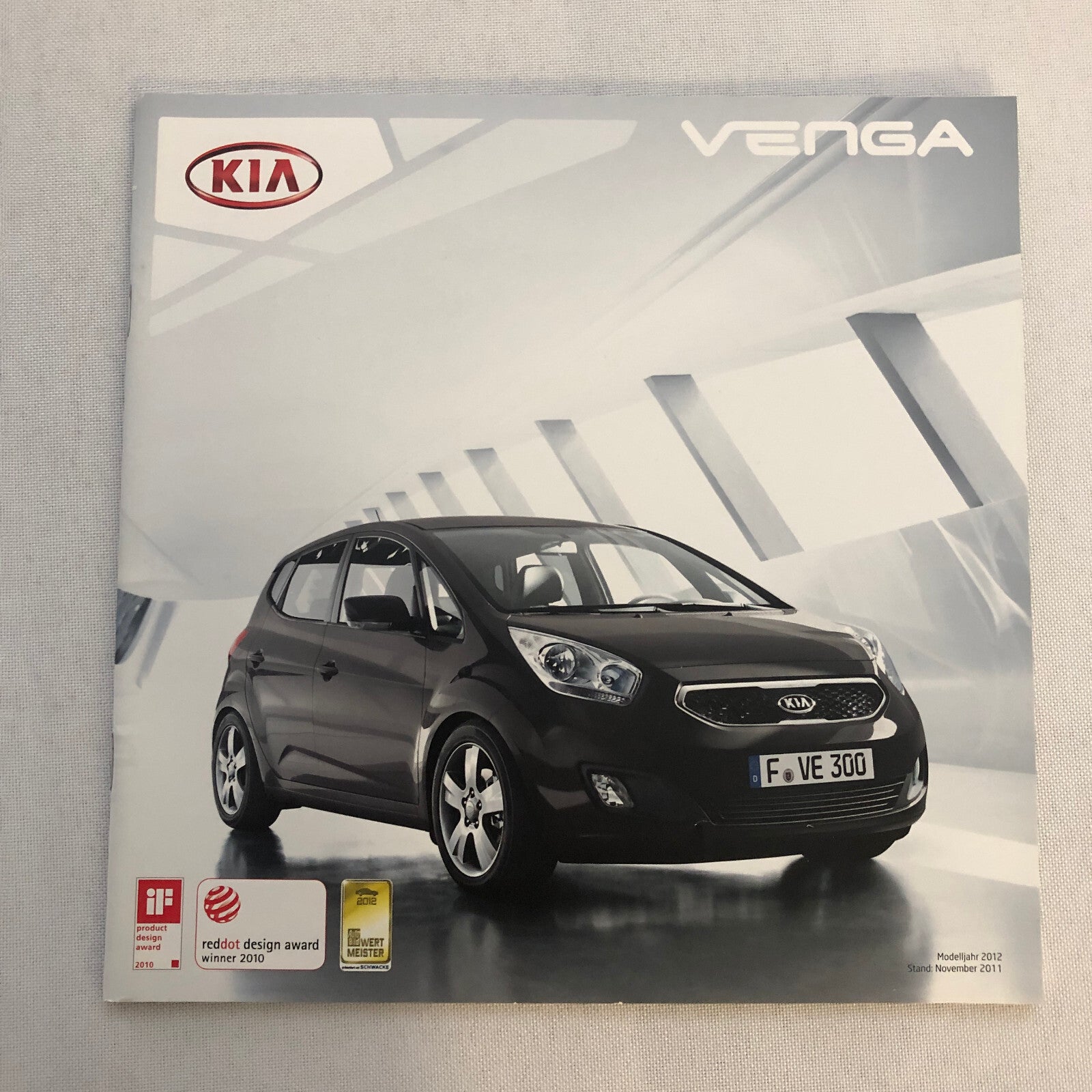 2012 Kia Venga Car Sales Brochure Catalog with Price List GERMAN Market
